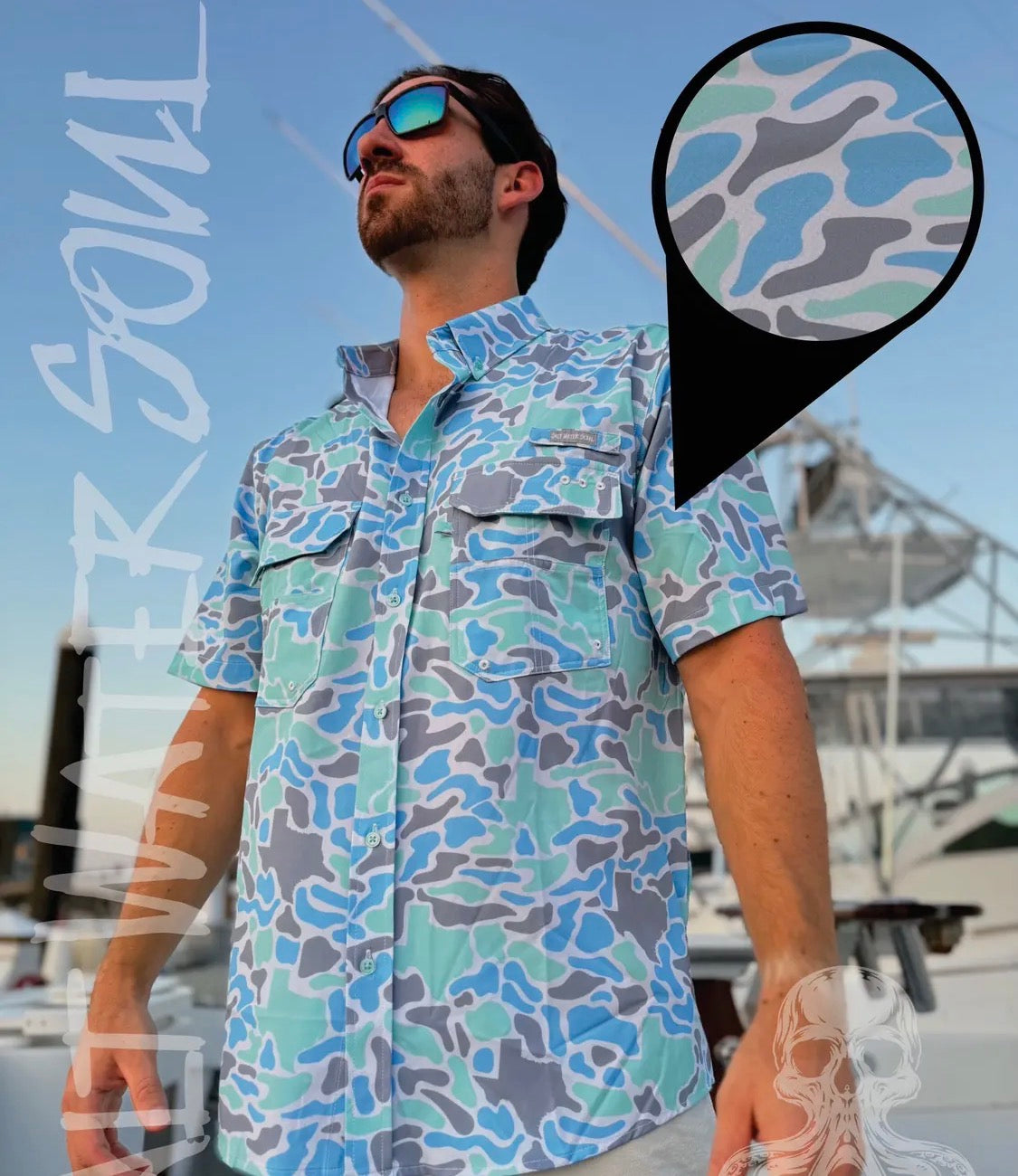 Texas Coastal Camo Fishing Shirt