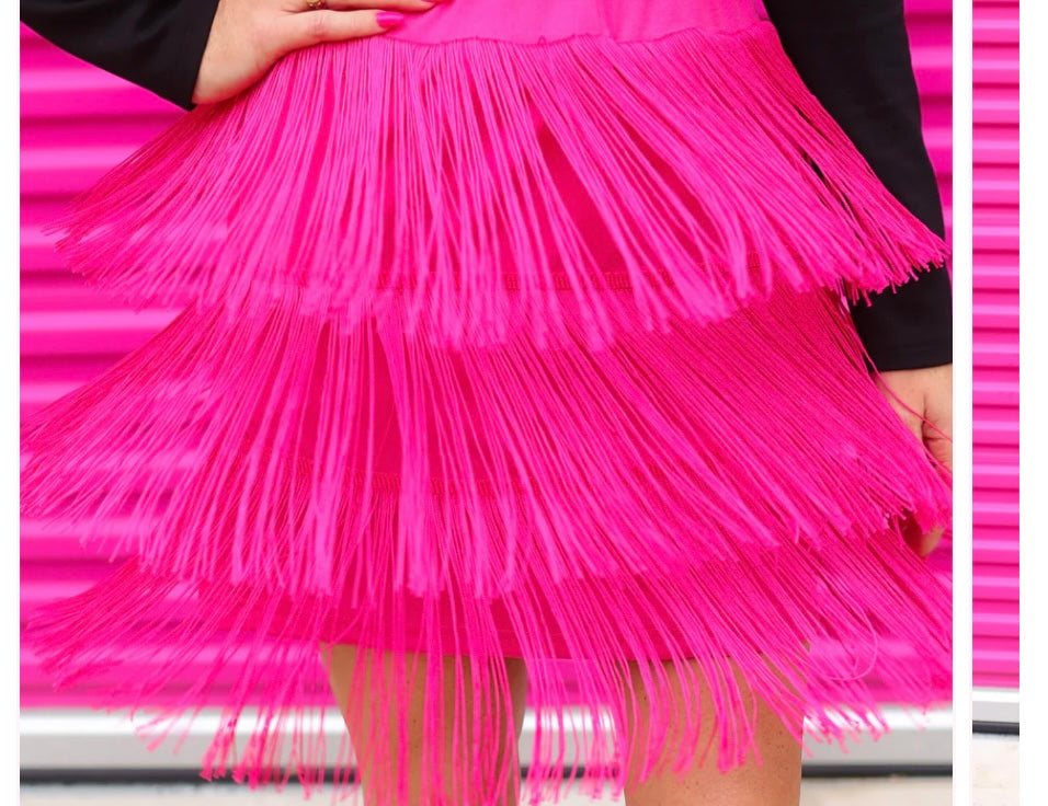 Signature Moves Fringe Skort