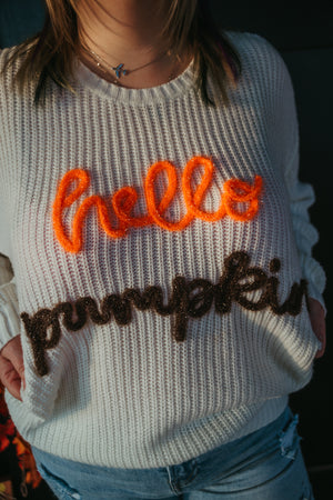 Hello Pumpkin Sweater Top