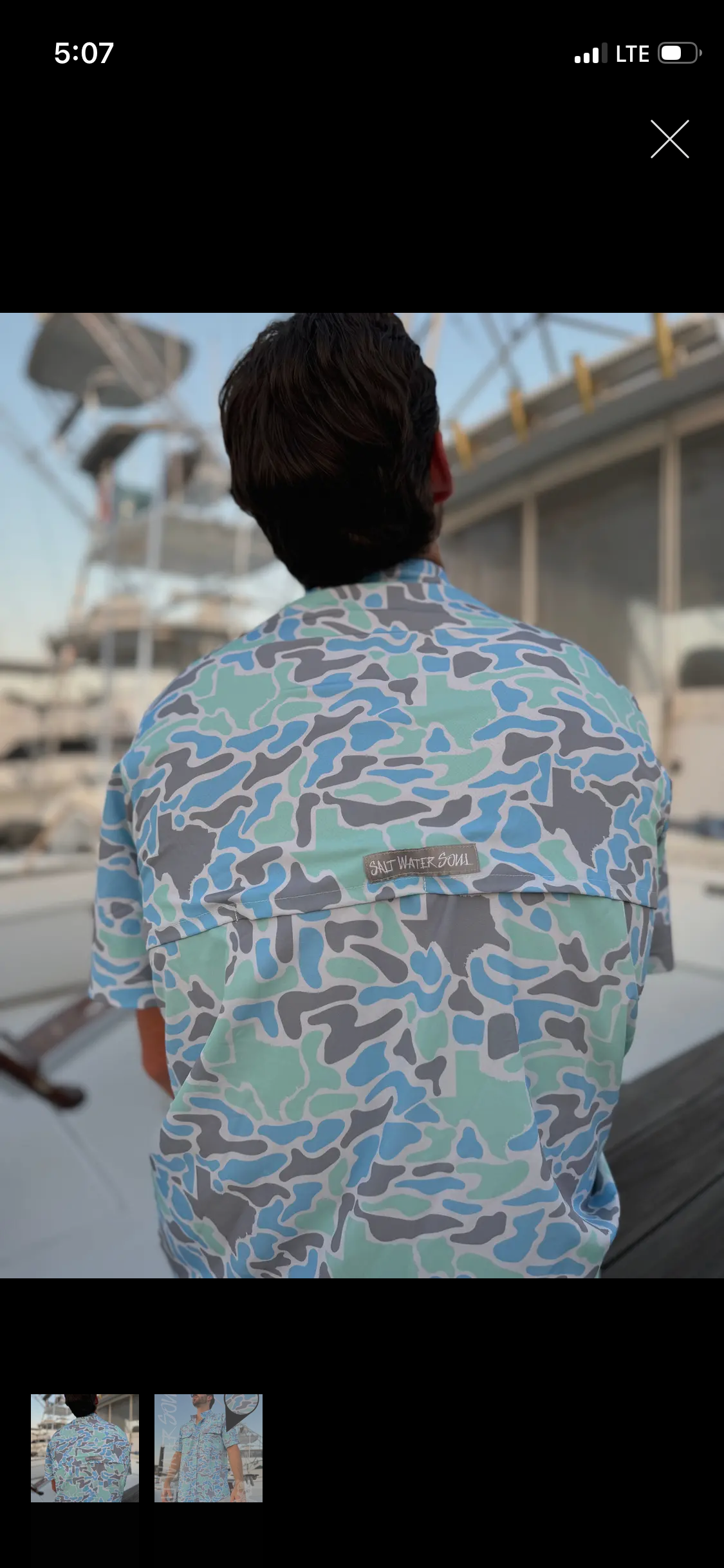 Texas Coastal Camo Fishing Shirt