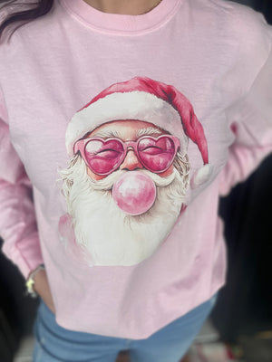 Bubble Gum Santa Top