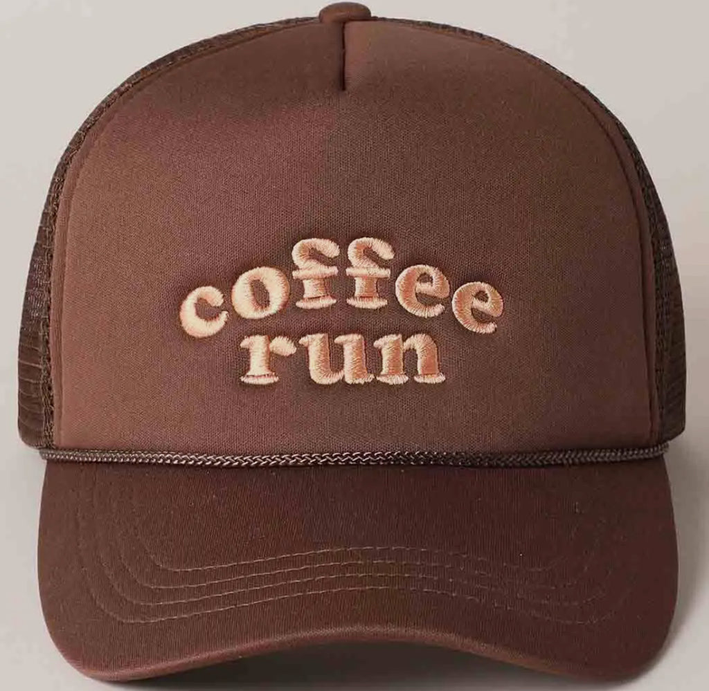 Coffee Run Tracker Hats
