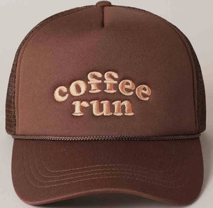 Coffee Run Tracker Hats