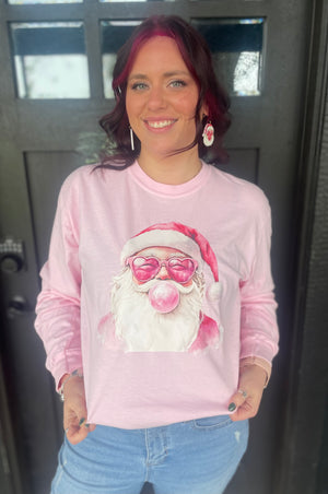 Bubble Gum Santa Top