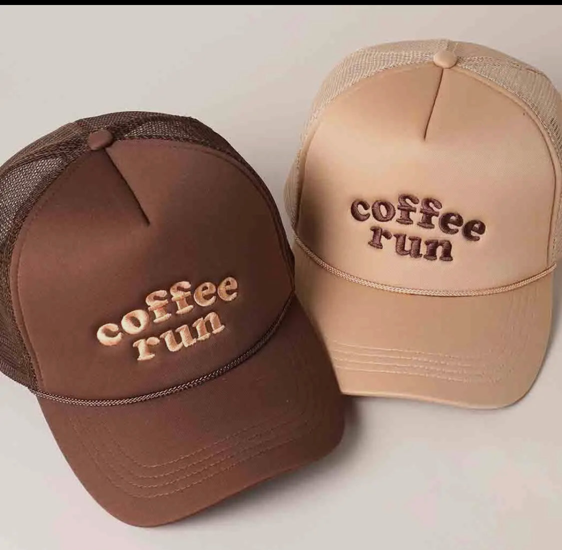 Coffee Run Tracker Hats