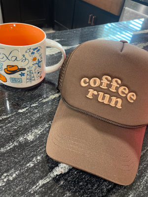 Coffee Run Tracker Hats