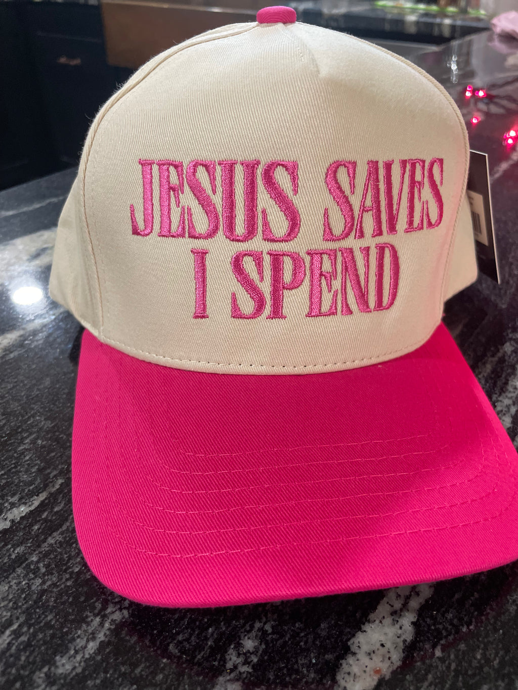 Jesus Saves I Spend Trucker Hat