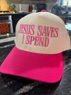 Jesus Saves I Spend Trucker Hat
