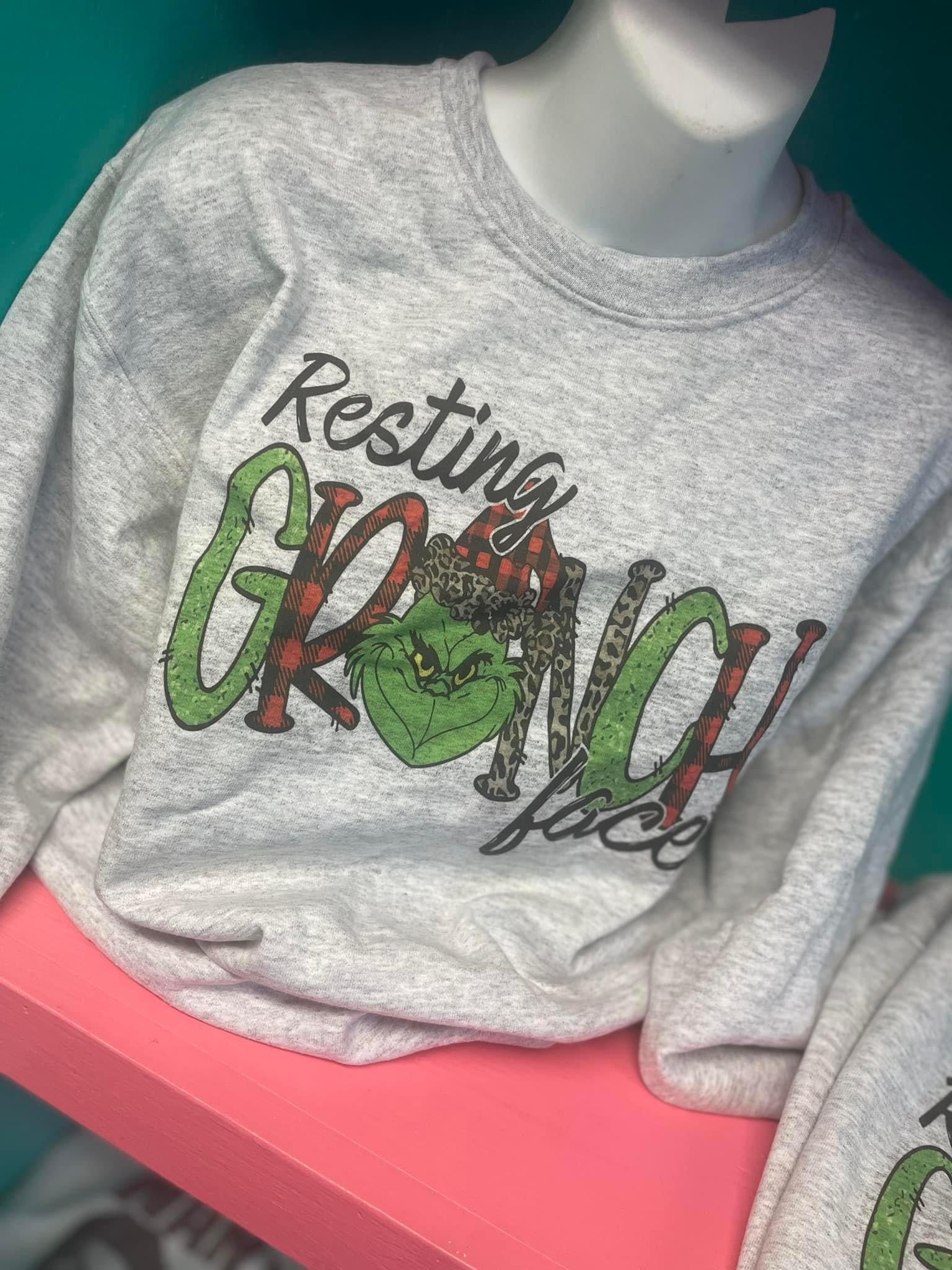 Resting Grinch Face Sweatshirt