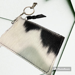 Cowhide Keychain Wallet