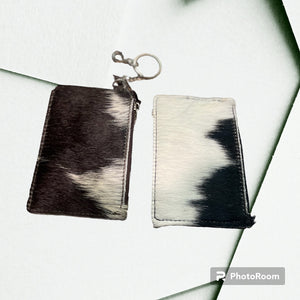 Cowhide Keychain Wallet