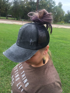 Black Criss Cross Hat