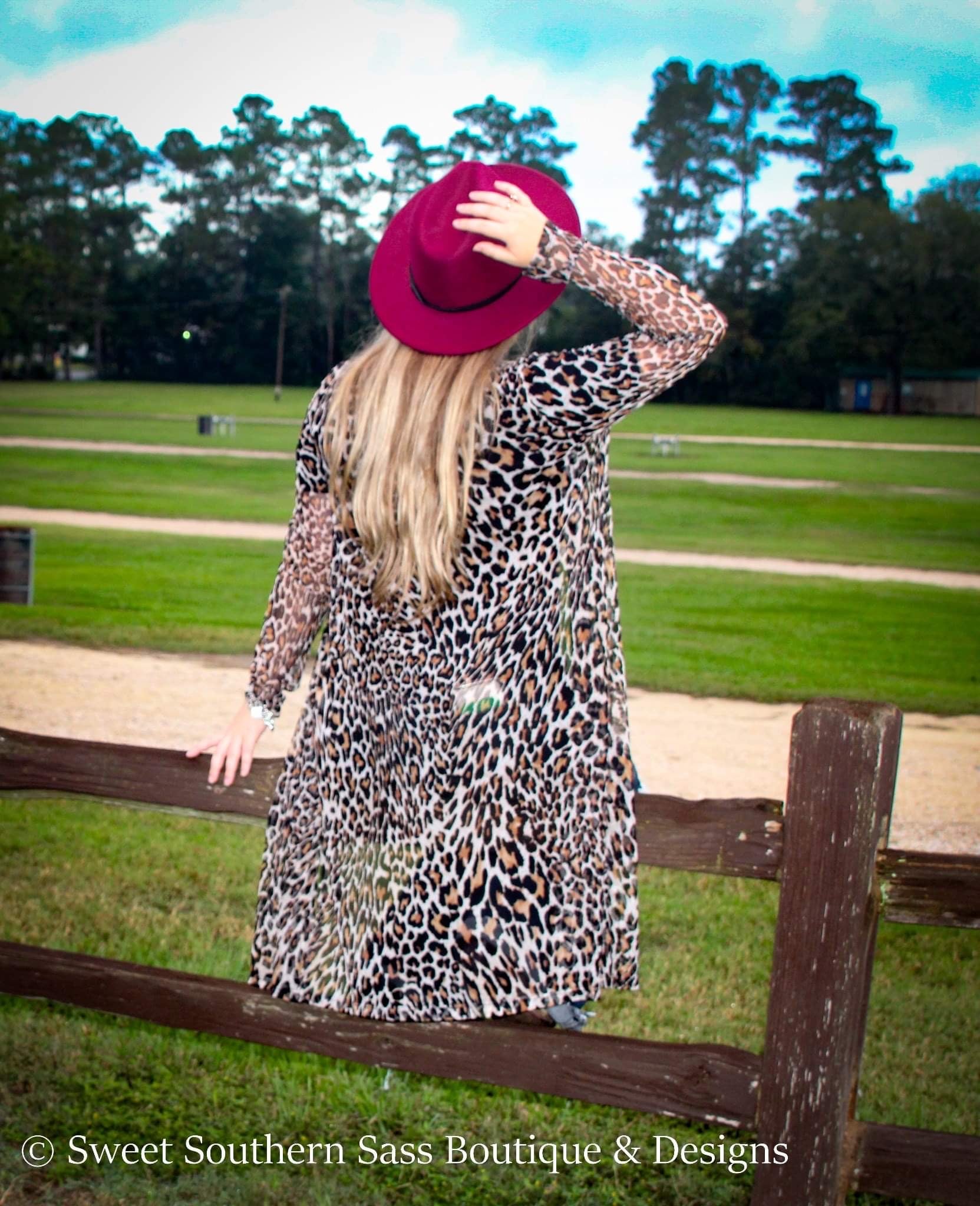 Sheer Leopard Cardigan