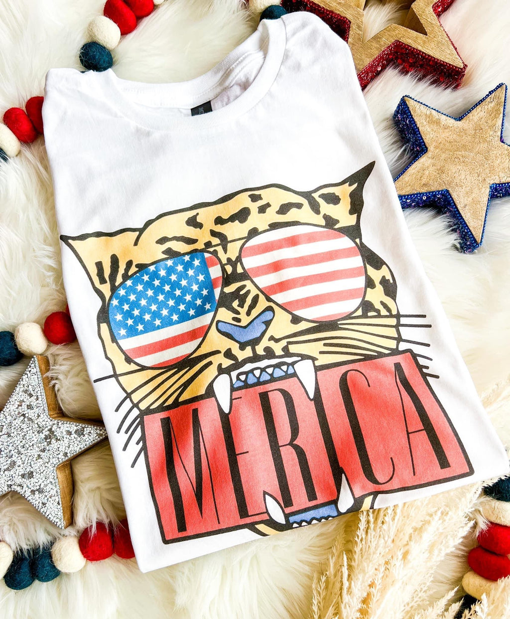 Merica Leopard Sunnies Tee