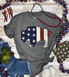 Patriotic Buffalo Tee