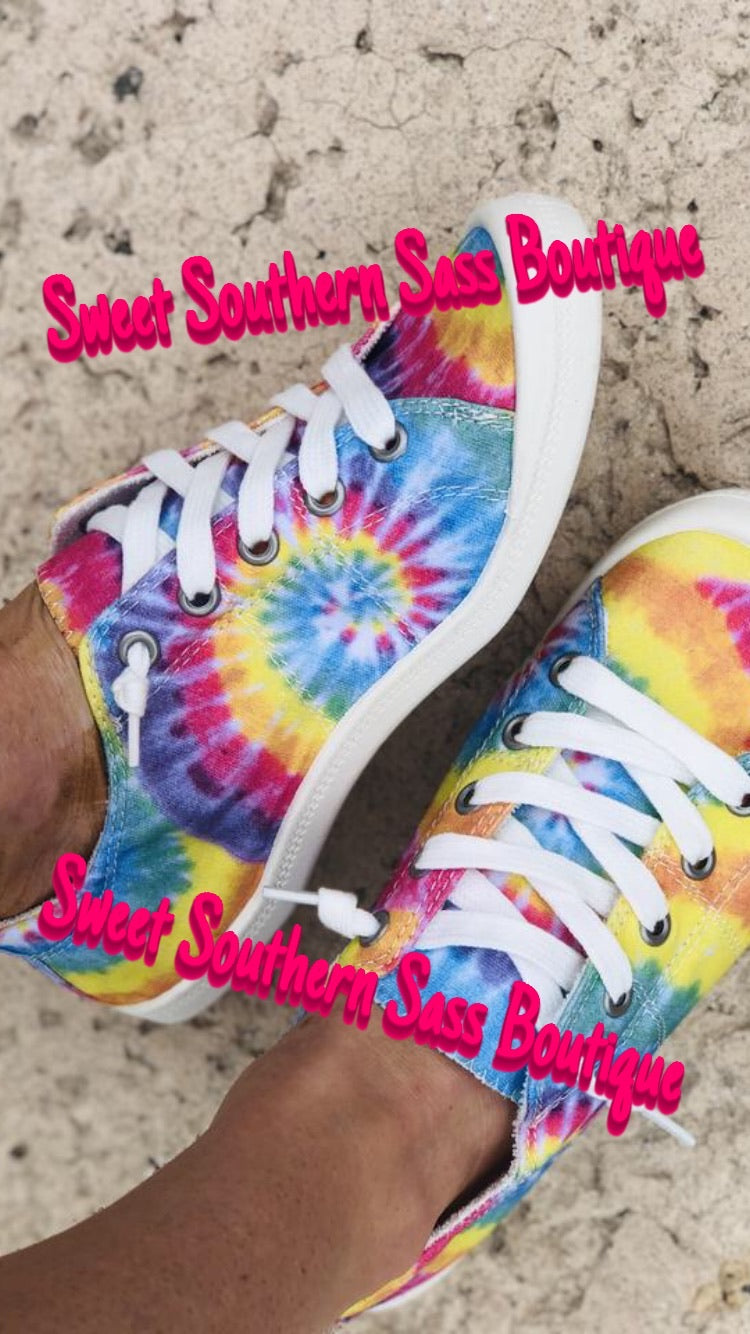 Tie-Dye Tennis Shoes