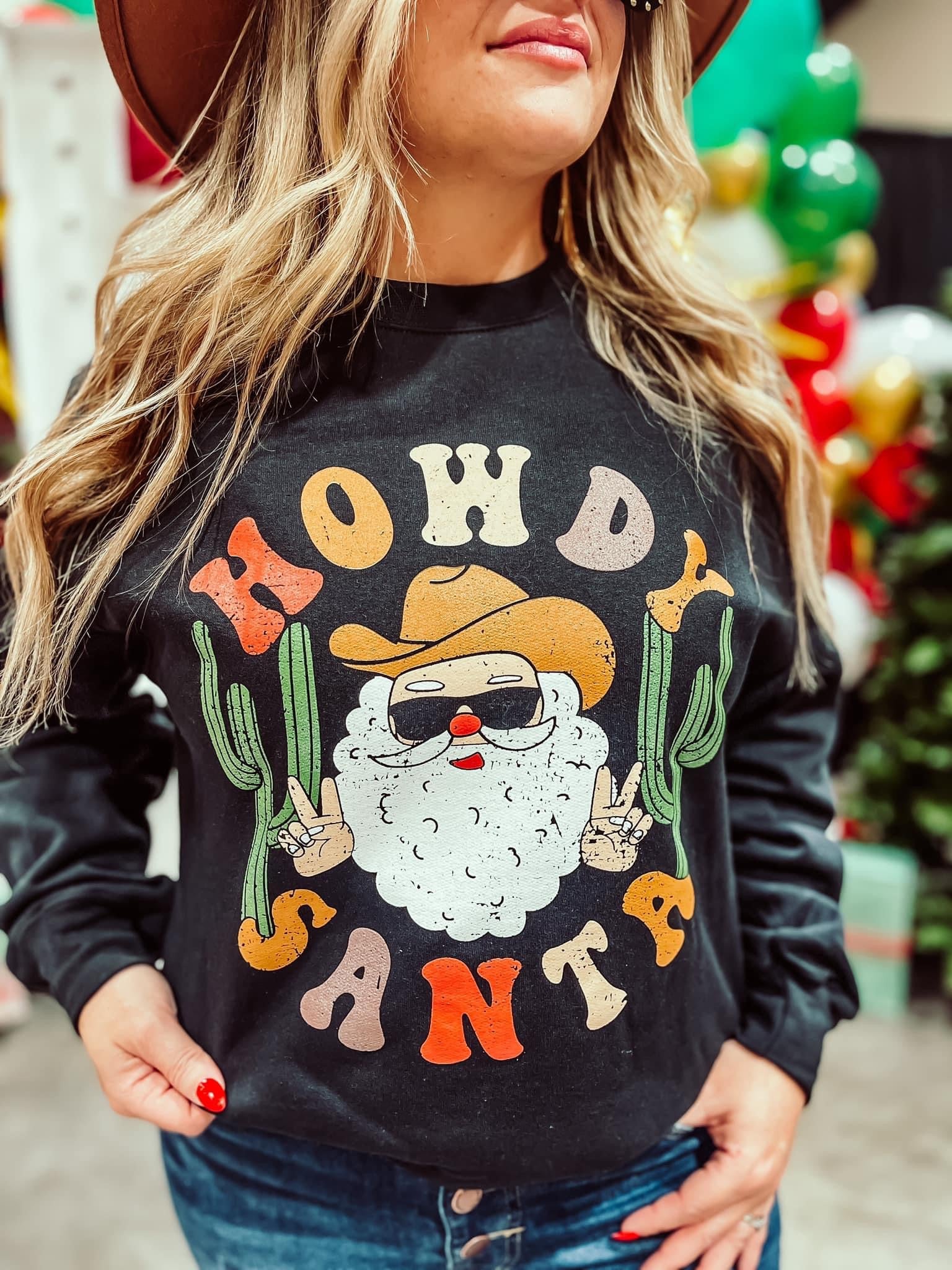 Howdy Santa Top