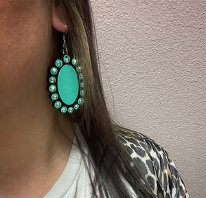 Turquoise is the New Black Earrings