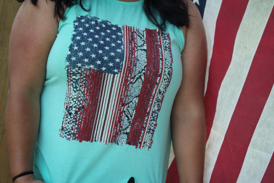 American Flag Tank