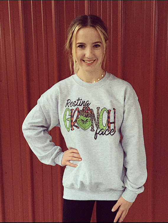 Resting Grinch Face Sweatshirt