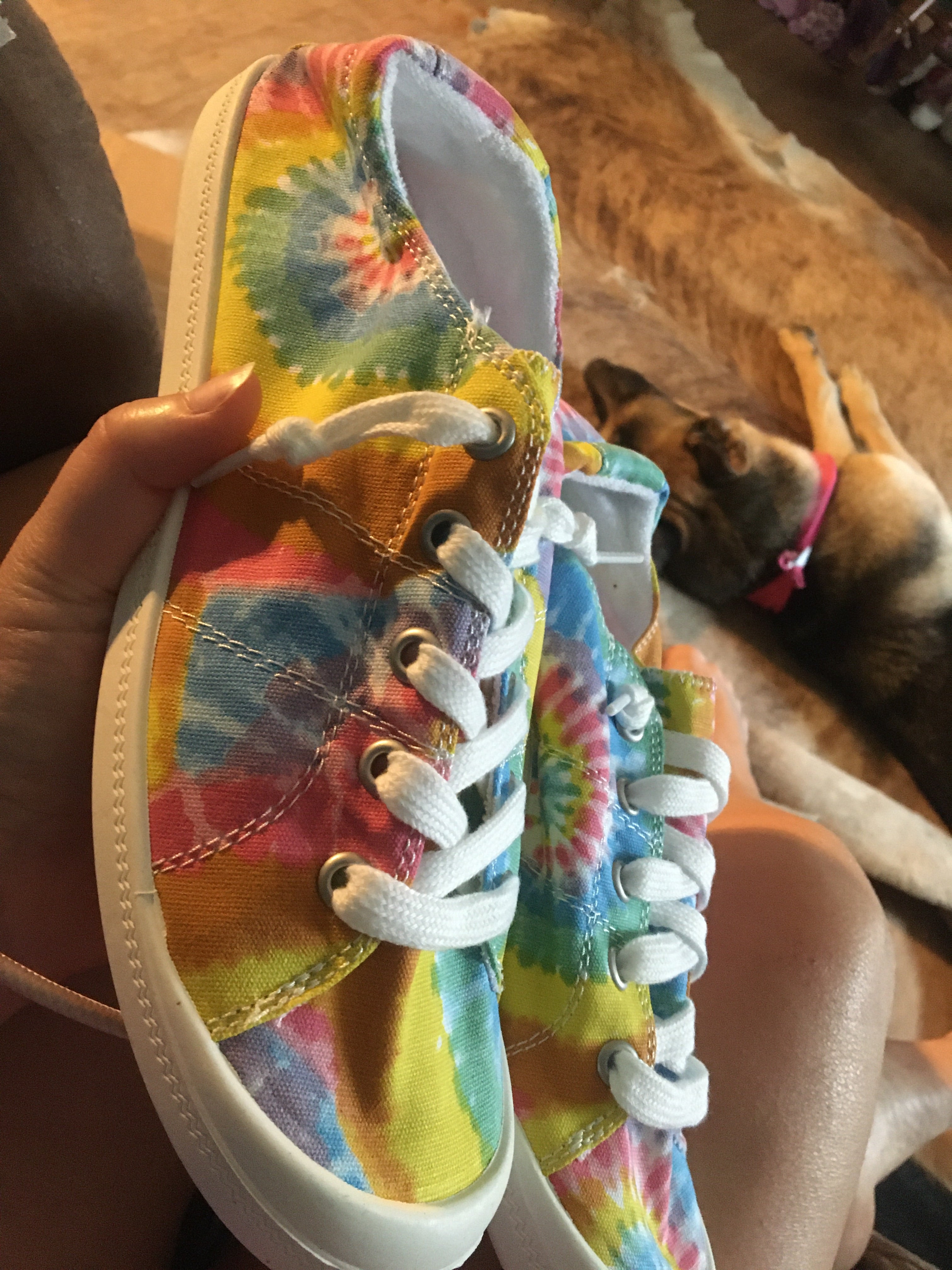 Tie-Dye Tennis Shoes