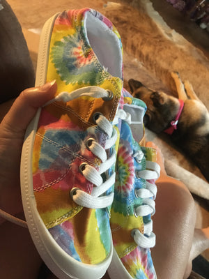 Tie-Dye Tennis Shoes