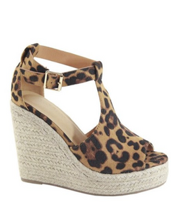 Leopard Wedges