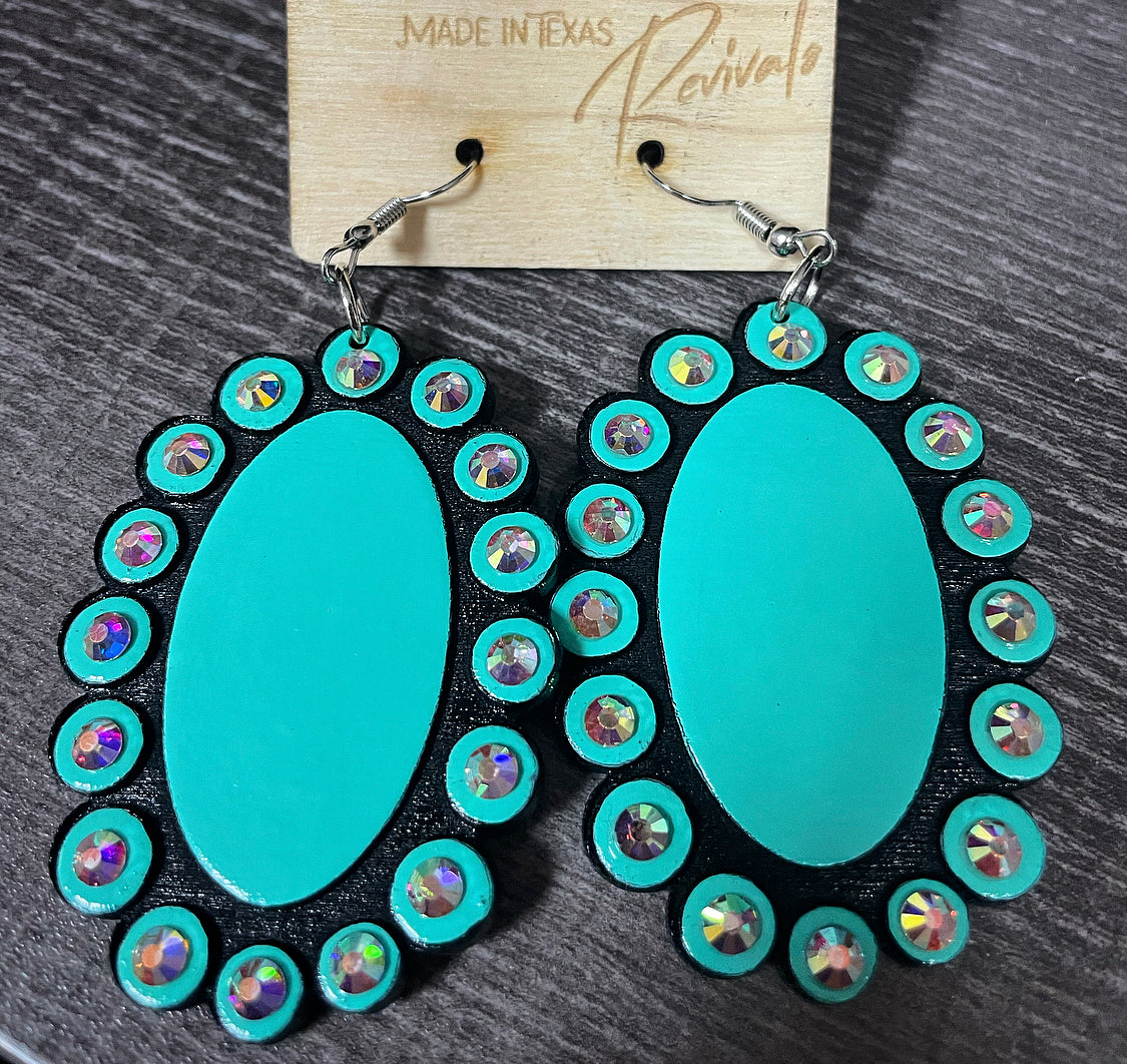 Turquoise is the New Black Earrings