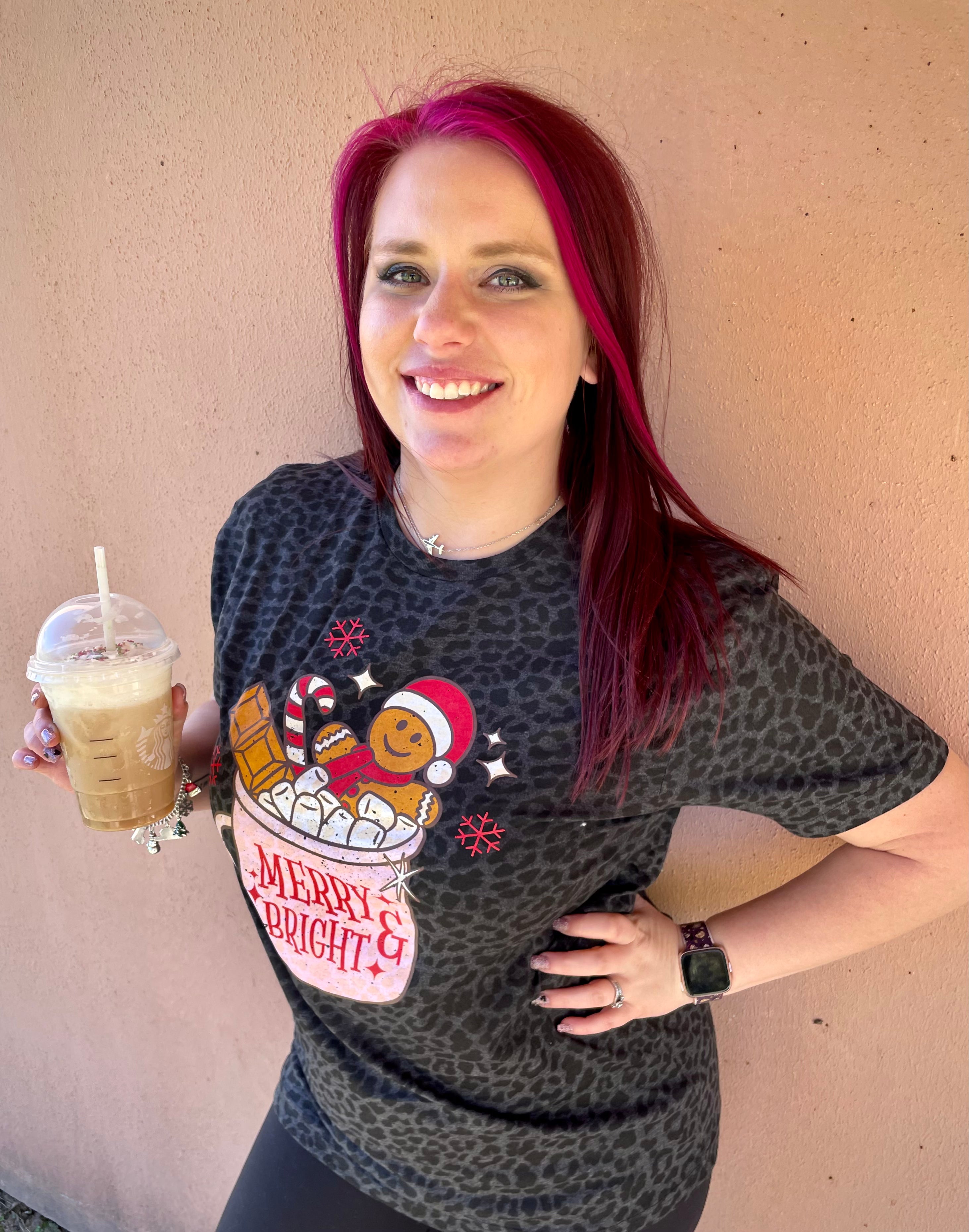 Merry & Bright Gingerbread Tee