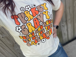 Turkey Gravy Beans and Rolls Tee